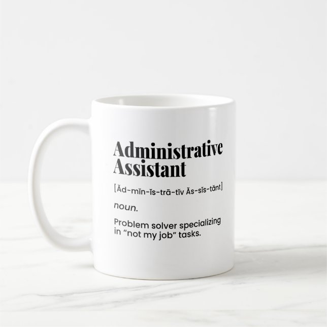Administrativ assistent, Office Admin Kaffemugg (Vänster)