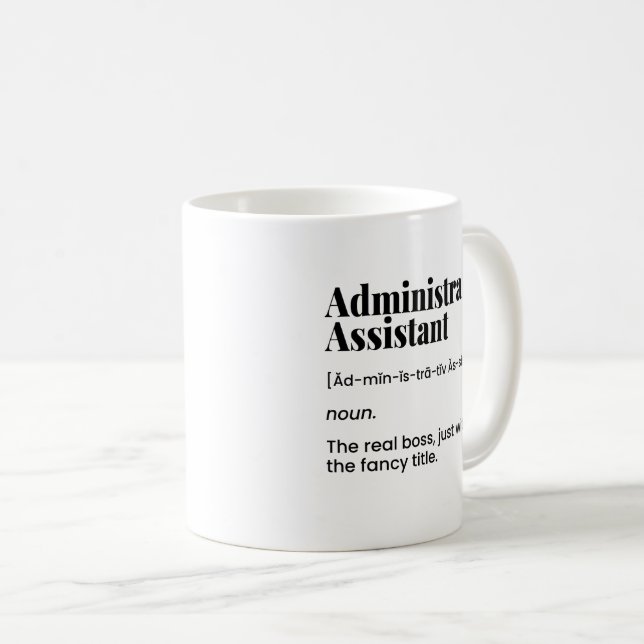 Administrativ assistent, Office Admin Kaffemugg (Framsida höger)