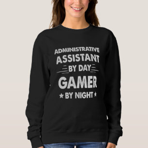 Administrativ Assistent På Dagtid Gamer På Nattid T Shirt