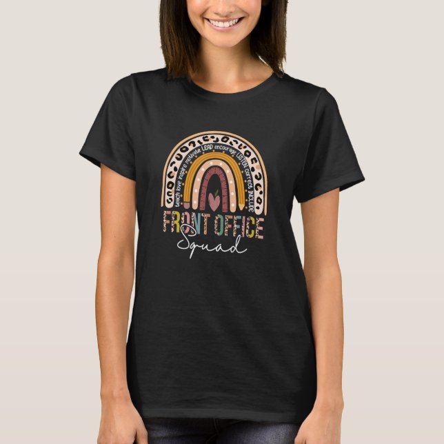 Administrativ assistentskola för Office Squad T Shirt (Framsida)