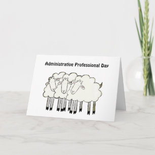 Administrativ Professionell-dag - tack Kort