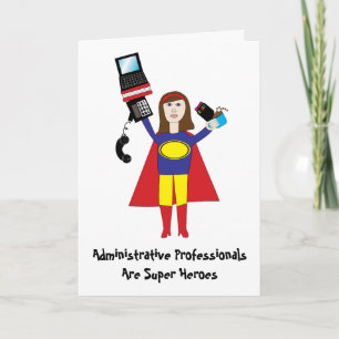 Administrativ Professionell Toppen Hero (Brunette) Kort