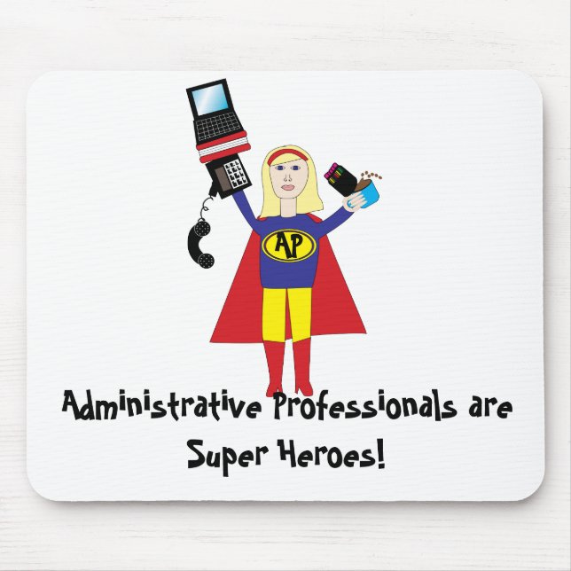 Administrativ Professionell Toppen Hero Mousepad Musmatta (Framsidan)
