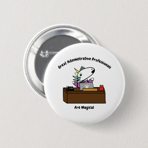 Administrativ Professionell Unicorn Personalize Knapp
