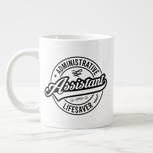 Administrativ Professionells veckodag Jumbo Mugg (Vänster)