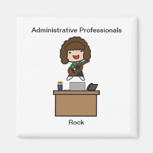 Administrativ professionellsten (brunetten) magnet