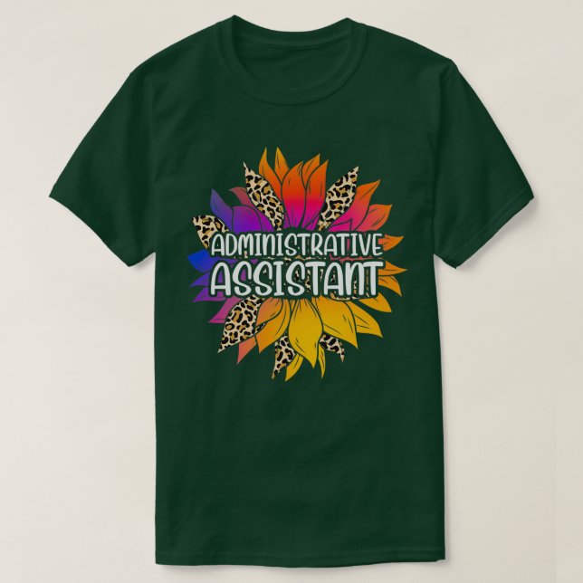 Administrativ solrosassistent t shirt (Design framsida)