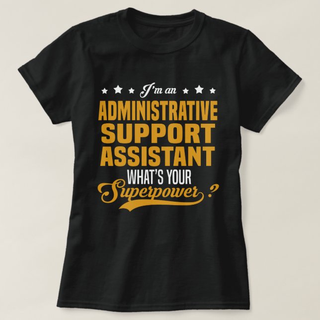Administrativ supportassistent t shirt (Design framsida)