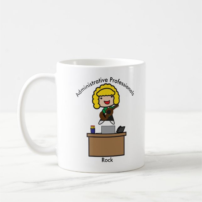 Administrativa Professionellen Sten (Blonde) Anpas Kaffemugg (Vänster)