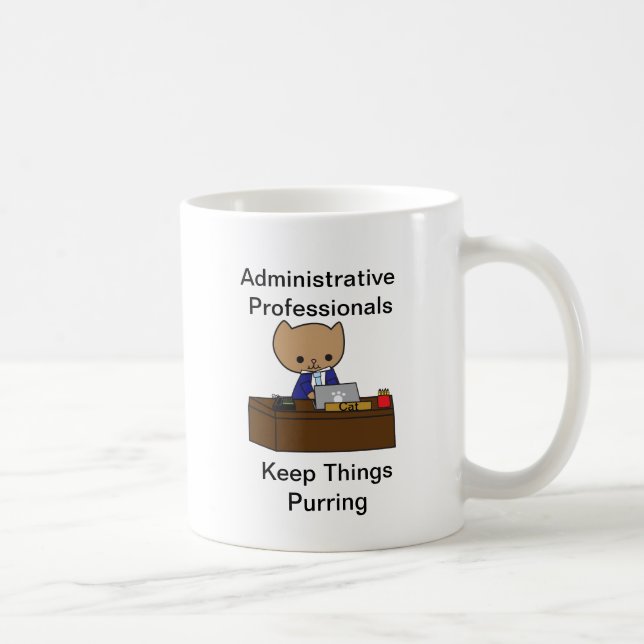 Administrativa Professioneller Behålla Sak Purring Kaffemugg (Höger)