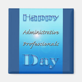 Administrativa Professioneller Dag Blue Magnet