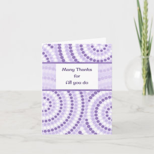 Administrativa Professioneller för Lavender Dots Kort