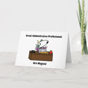 Administrativa Professioneller Unicorn Personalize Kort