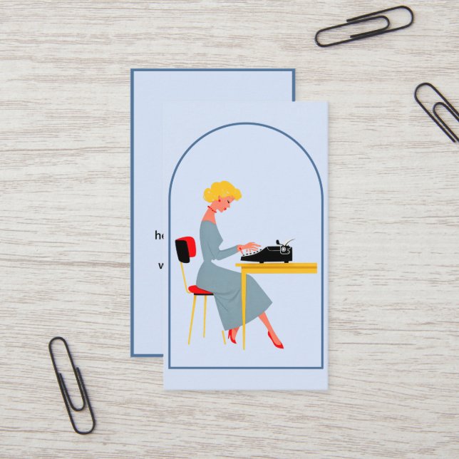 Administrative Assistant Business Card Visitkort (Fram/Back In Situ)