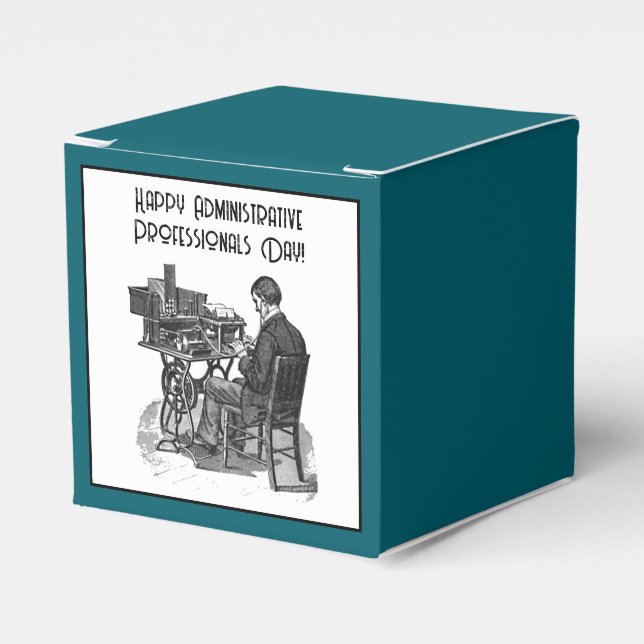 Administrative Professional Day Male Typist Art Presentaskar (Framsidan Sidan)
