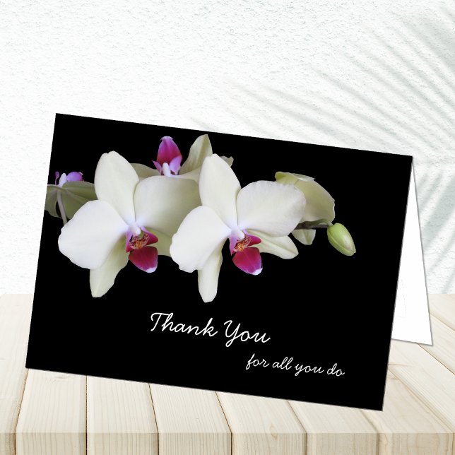 Administrativt professionelldagkort -- Orchids Tack Kort (Skapare uppladdad)
