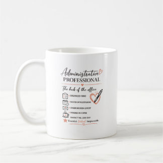Administrativt proffs uppskattningspresent kaffemugg