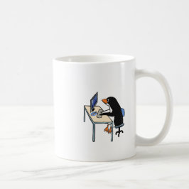 administratör för pingvintuxsystem kaffemugg