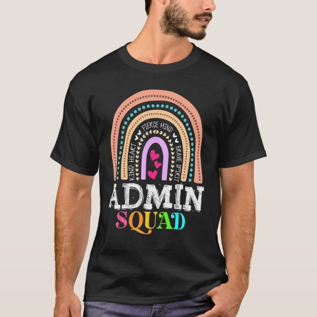 Administratör vid Squad School Assistant Principal T Shirt (Framsida)