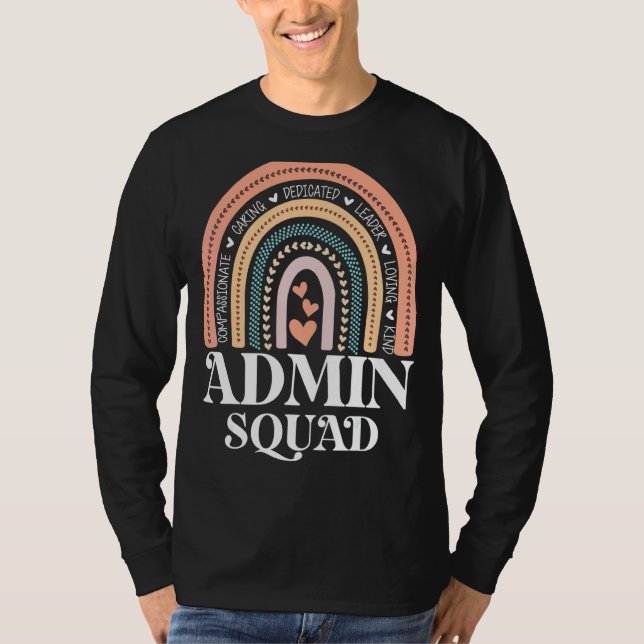 Administratör vid Squad School Assistant Principal T Shirt (Framsida)