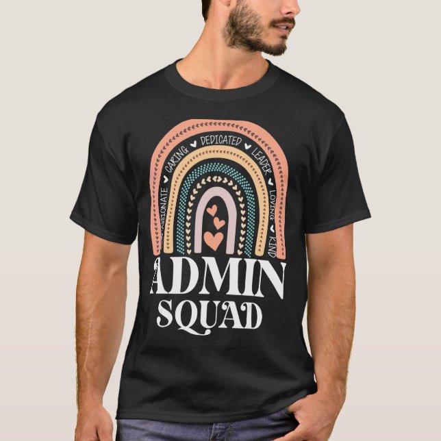 Administratör vid Squad School Assistant Principal T Shirt (Framsida)