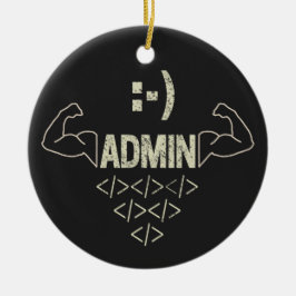 Administratörens IT Sysadmin Computer Scientist Julgransprydnad Keramik