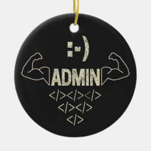 Administratörens IT Sysadmin Computer Scientist Julgransprydnad Keramik