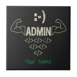 Administratörens IT Sysadmin Computer Scientist Kakelplatta