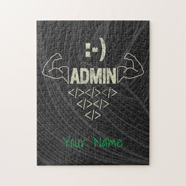 Administratörens IT Sysadmin Computer Scientist Pussel (Vertikal)