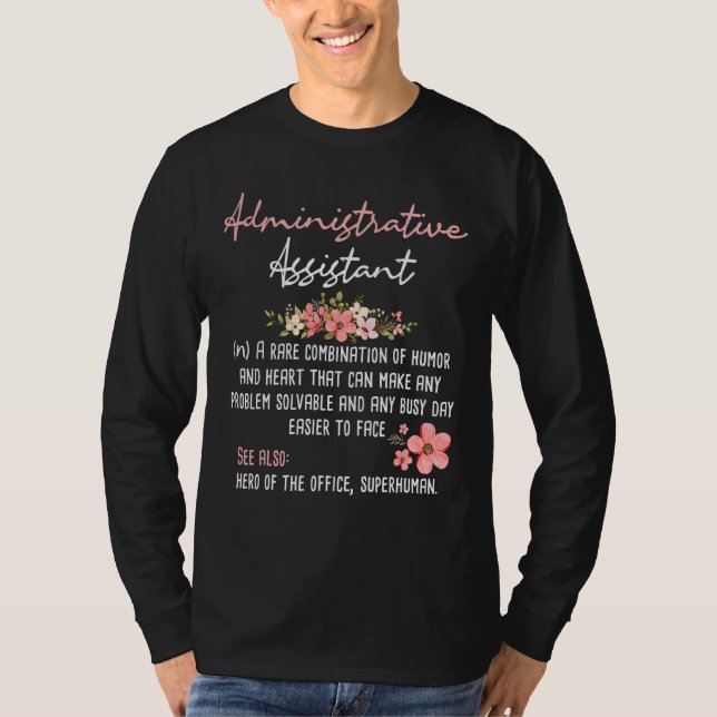 Administratörsassistent för Office Assistant S T Shirt (Framsida)