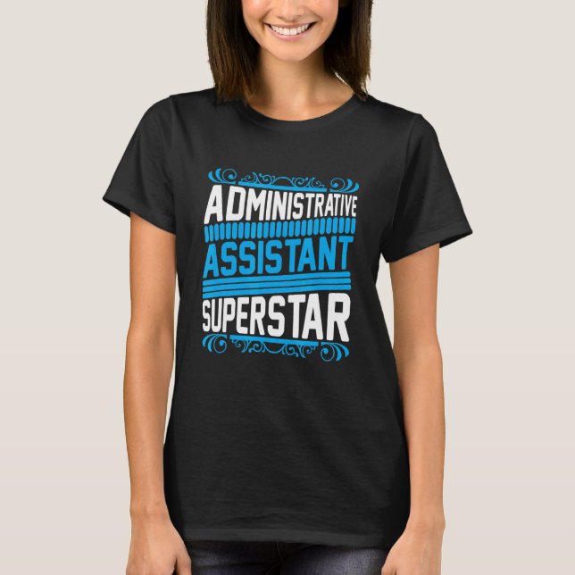 Administratörsassistent för systemadministratör t shirt (Framsida)