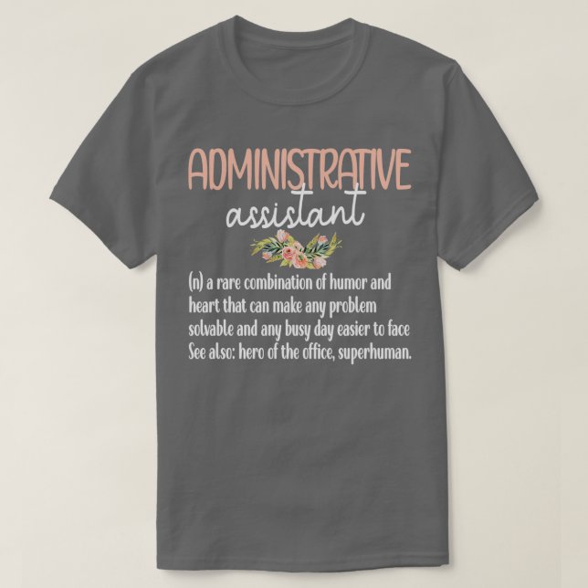 Administratörsassistenten Administrationsassistent T Shirt (Design framsida)
