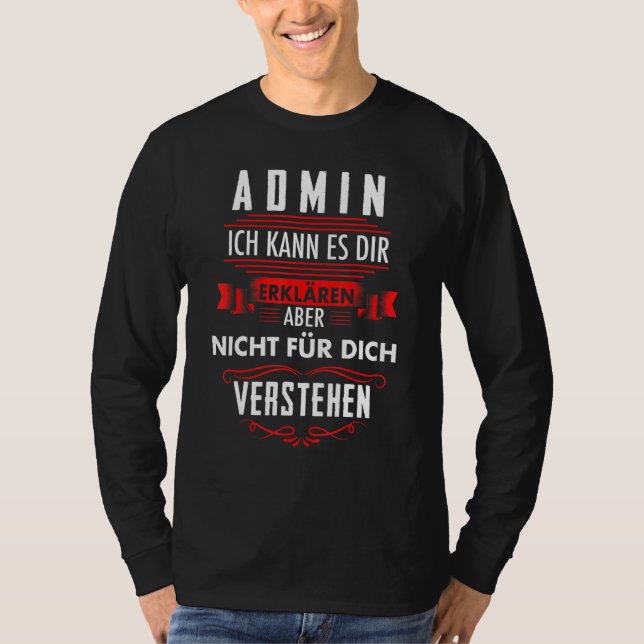 Administratörssystemadministratörsprogram för syst t shirt (Framsida)