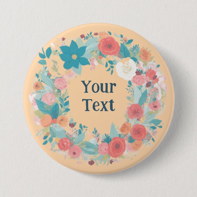 Administrering av Romantic Wildbloms Wandele Lapel Knapp (Framsida)