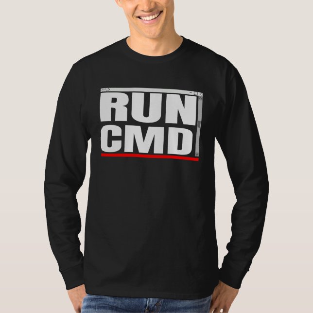 Admins Programmers Run CMD T Shirt (Framsida)
