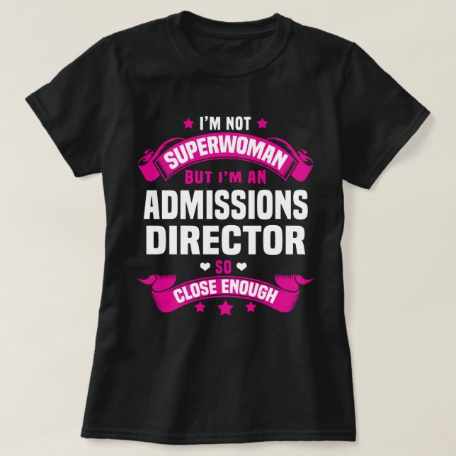 Adminsionschef T Shirt (Design framsida)