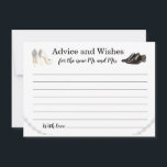 Adminskort för bröllop Önskemål Rådkort<br><div class="desc">Bröllop Önskemål Wurné Önskemål Bröllop Advice Card High Heel She Manar Dress She Pearls</div>