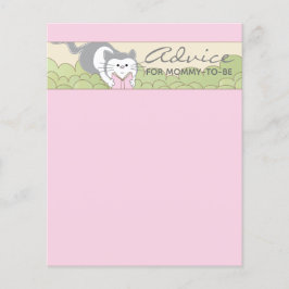 Adminskortet "Rosa Cat Storybook" för babyskor
