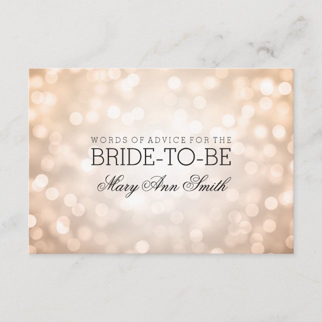 Adminskortets Möhippa Koppar Glitter Ljus Rådkort (Framsida)