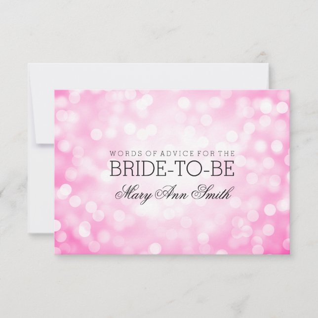 Adminskortets Möhippa Rosa Glitter Ljus Inbjudningar (Framsida)