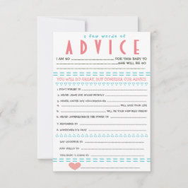 Adminstrationskort för babyskor inbjudningar