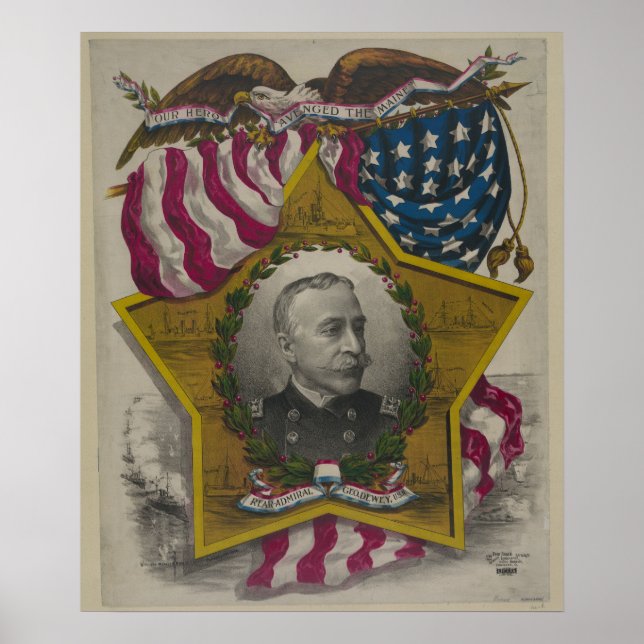Admiral George Dewey Poster (Framsidan)