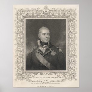 Admiral Herr Edward Pellew, 1810 Poster