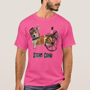 Admiral Hjul, Steampunk Corgi T Shirt