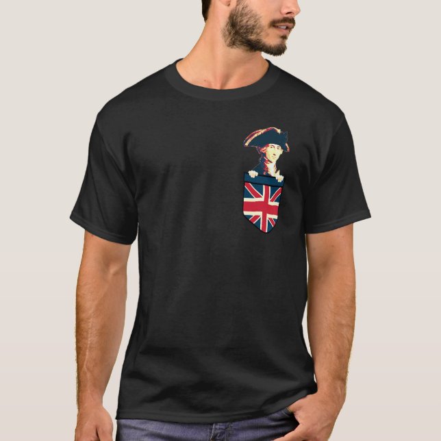 Admiral Horatio Nelson i min pocket T Shirt (Framsida)