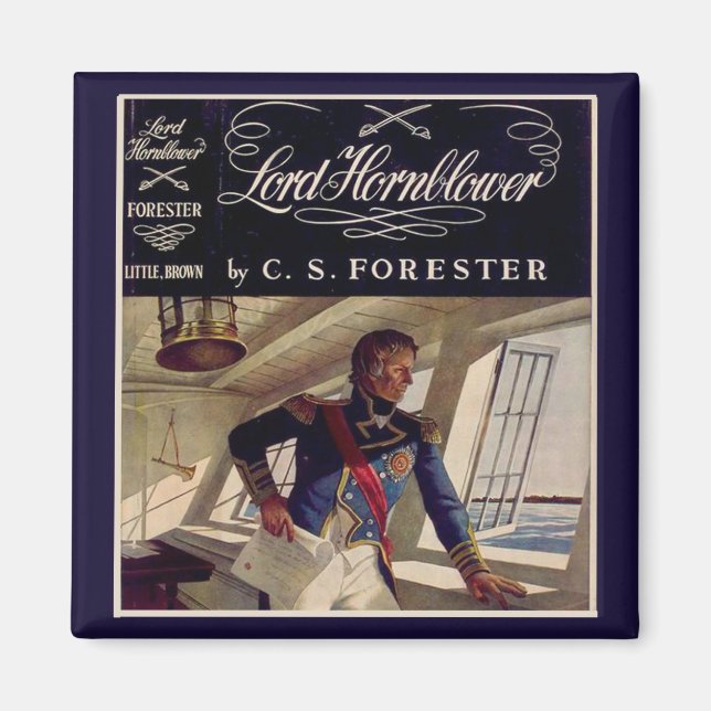 Admiral Hornblower Bok Jacka Magnet (Framsidan)