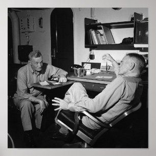 Admiral McCain och Bull Halsey - USS New jersey Poster