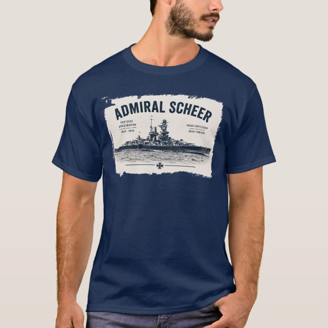 Admiral Scheer T-shirt (Framsida)