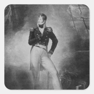 Admiral Thomas Cochrane Fyrkantigt Klistermärke