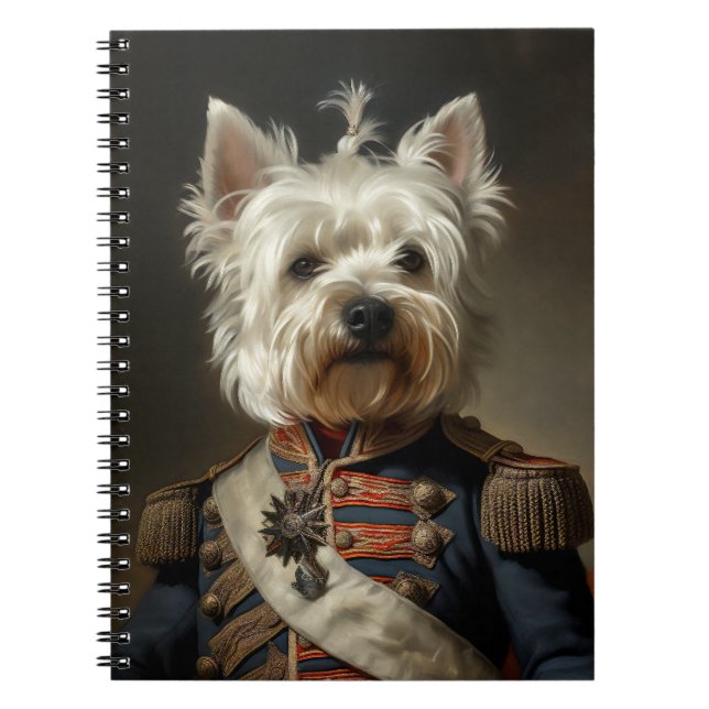 Admiral Väster Highland Terrier Anteckningsbok (Framsidan)
